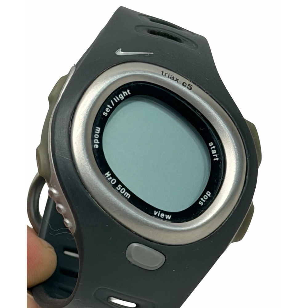 Vintage Nike Triax C5 SM0015 50M WR Digital Sports Watch Needs Battery